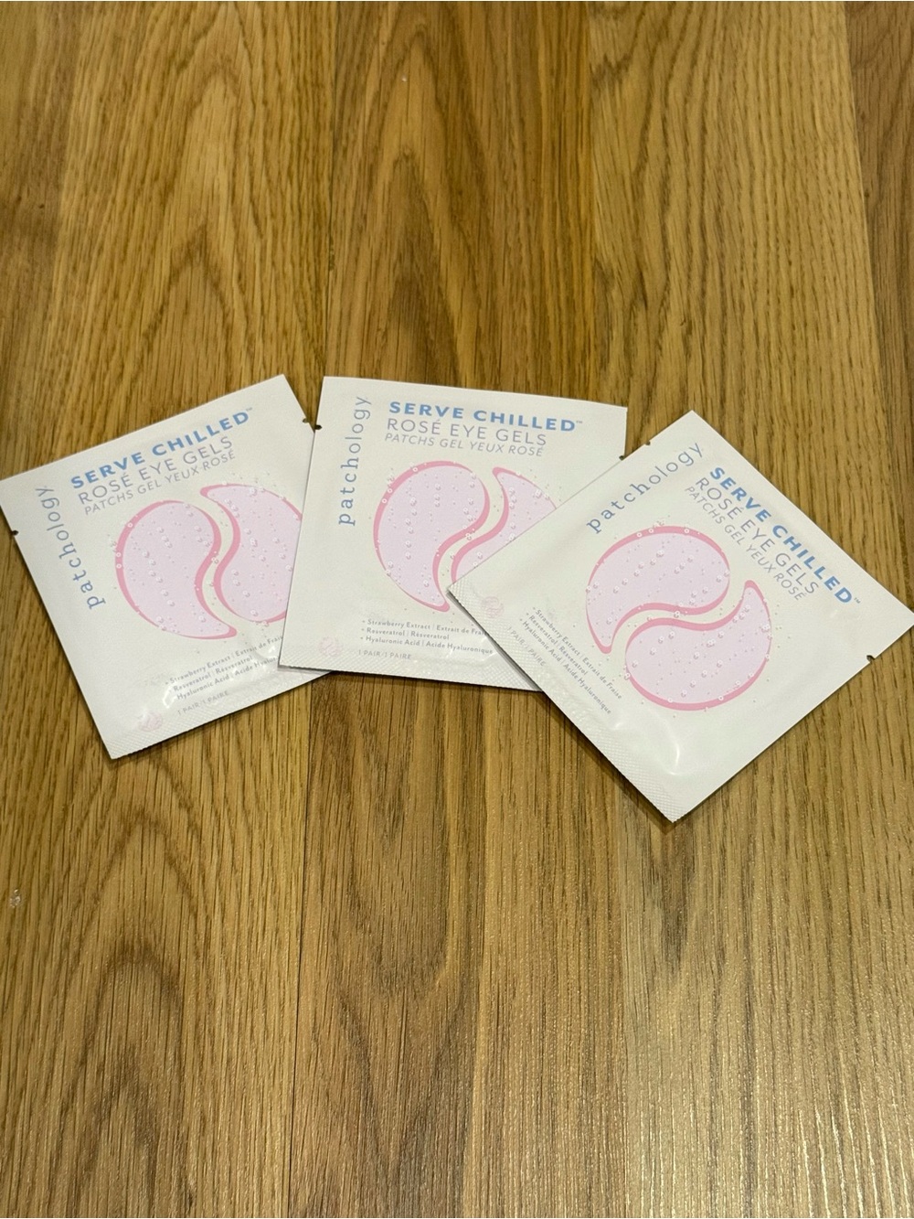 5 for $25 item 🌺 Patchology Serve Chilled Rose Eye Gels x3